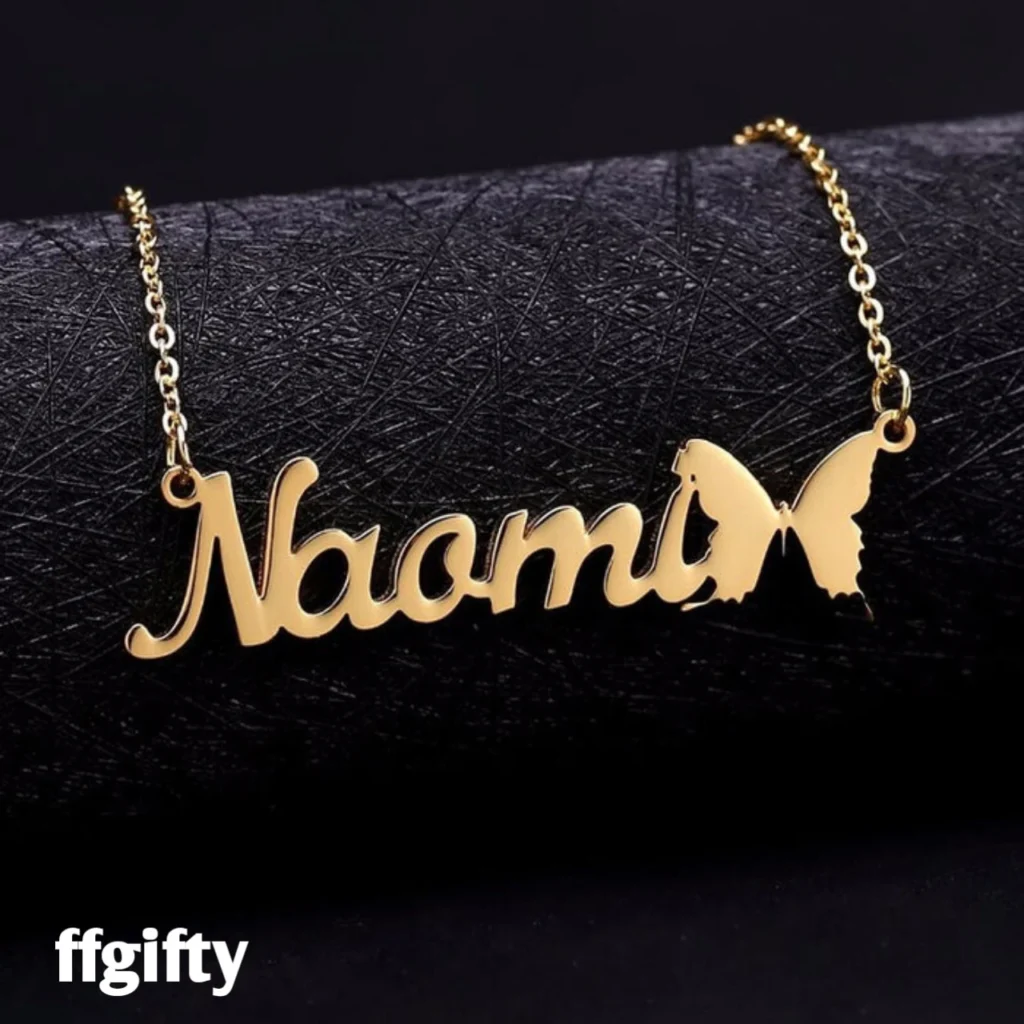 Custom Name Butterfly Necklace